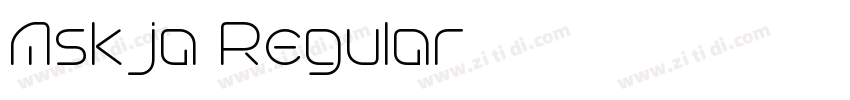 Askja Regular字体转换